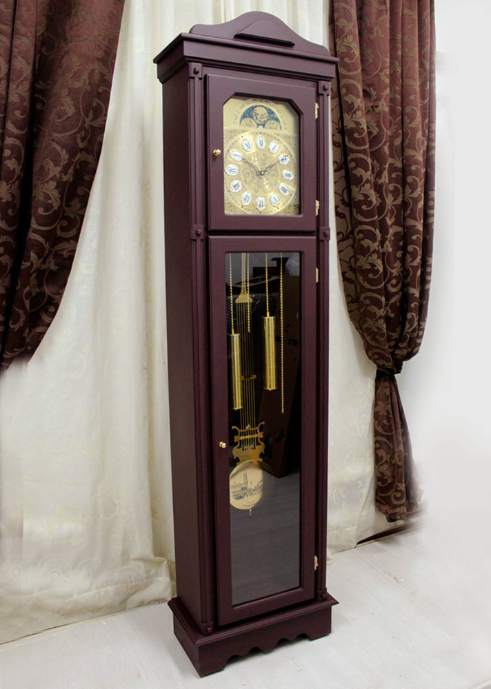 Часы напольные деревянные с маятником механические старинные